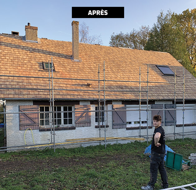 Toiture après réfection