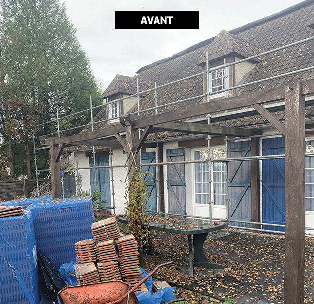 Toiture avant réfection